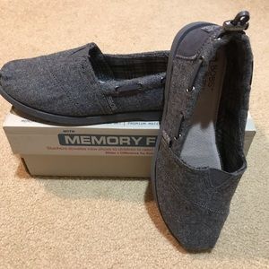 BOBS by Skechers charcoal gray shoe sz 8 women’s